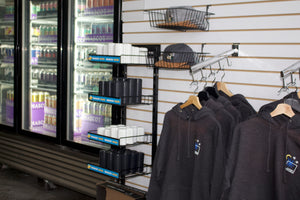 MAscot Brewery - Vaughan Location - 1033 Edgeley Blvd - swag rack - bottle shop