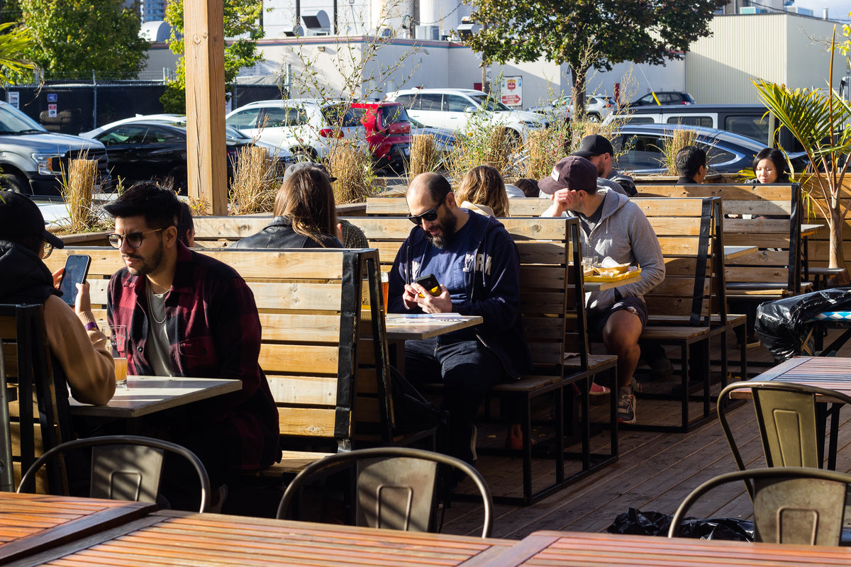 Mascot Brewery - Canada's First and Only Black Owned Craft Brewery - Etobicoke Location - 37 Advance Road - Outdoor Patio 