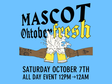 oktoberfresh mascot beeer festival sept 30th