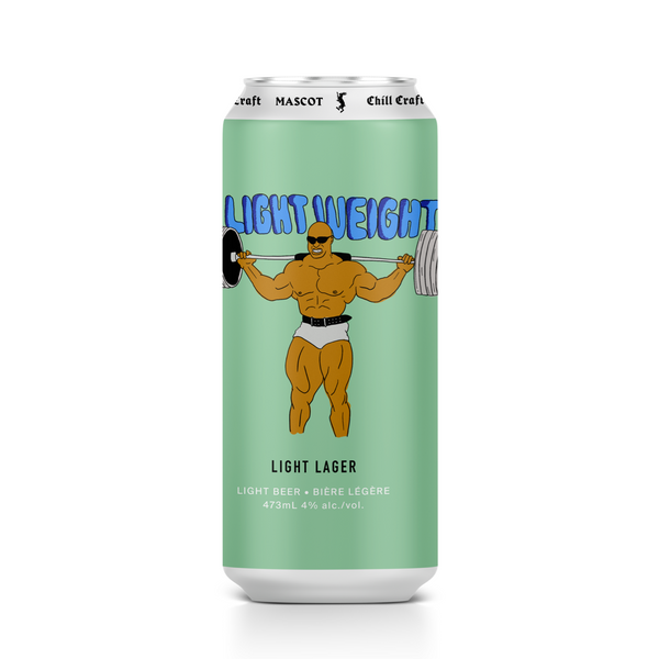 Can of lightweight lager by Mascot Brewery
