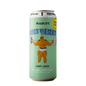 lightwieght - low calories - lager - mascot brewery 37 adance road etobicoke