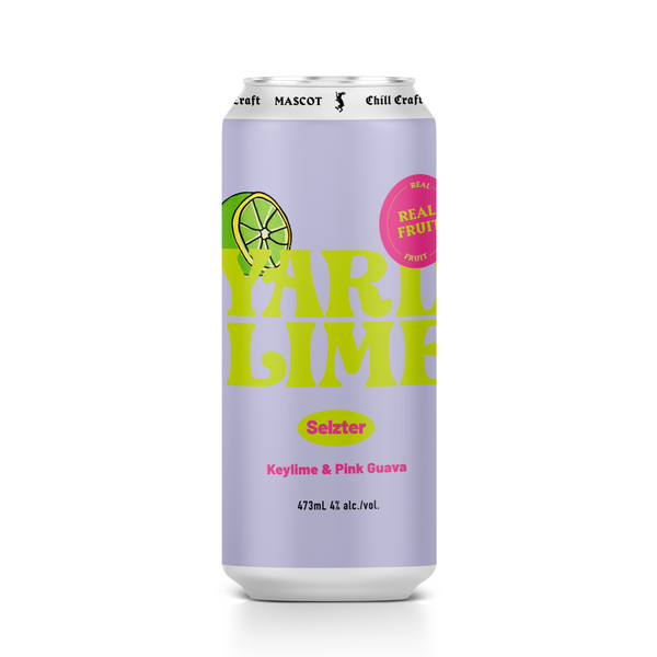 Can of Mascot's Yard Lime Seltzer 